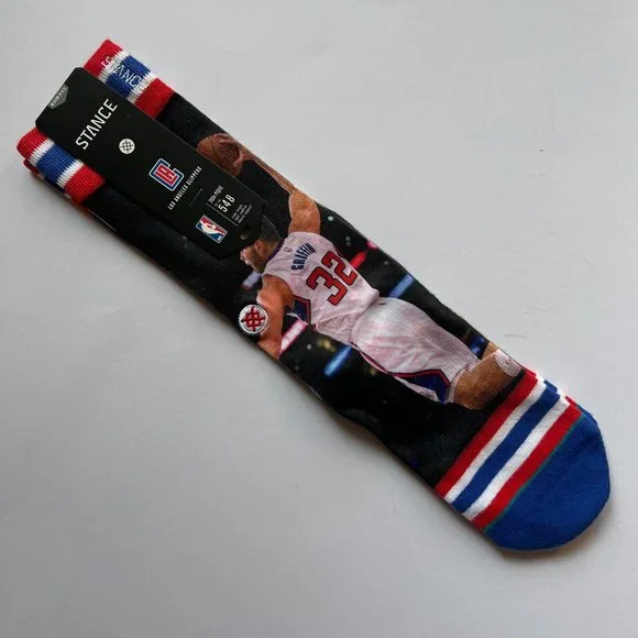 STANCE NBA Future Legends Men's Crew Socks LA Clippers PAUL/GRIFFIN M 6-8.5 NEW - Picture 3 of 7